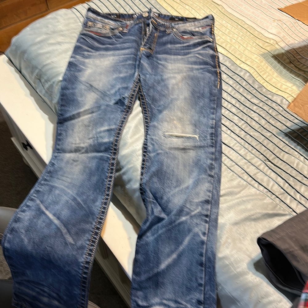 AFFLICTION(ACE)  MENS JEANS 34 X 34 Jeans STRAIGHT